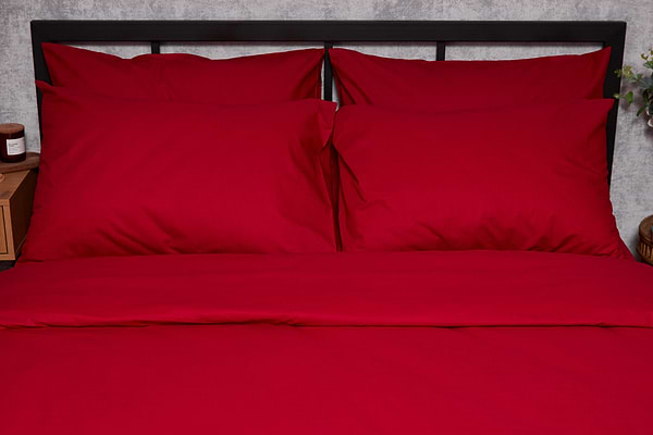 Фото - Комплект постельного белья Moon&Star Бязь Gold Люкс «Cherry Red» 143х210х2 нав. 4х50х70 (MS-820003143)