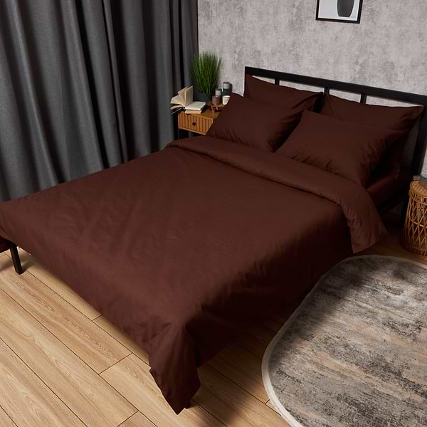 Фото - Комплект постільної білизни Moon&Star Бязь Gold Люкс Chocolate Dream 160х220 нав. 4х70х70 (MS-820008949)