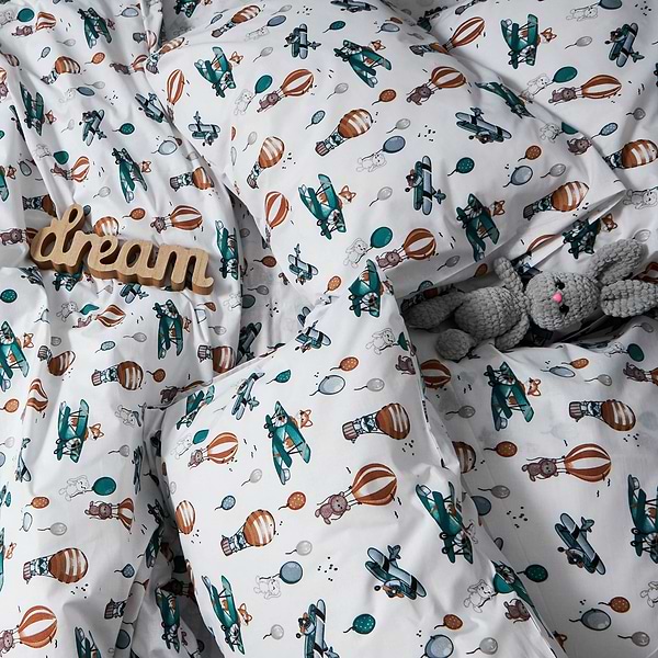 Фото - Комплект постельного белья Moon&Star Бязь Gold Люкс «Cloud Adventures» King Size 220x240 см нав. 4х50х70 (MS-820006163)