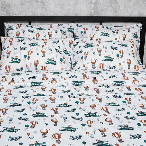 Фото - Комплект постельного белья Moon&Star Бязь Gold Люкс «Cloud Adventures» 200х220 нав. 4х50х70 (MS-820006173)