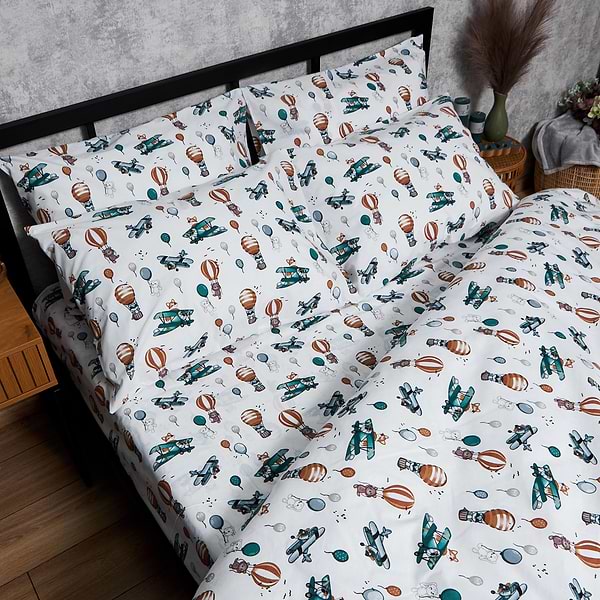 Фото - Комплект постельного белья Moon&Star Бязь Gold Люкс «Cloud Adventures» 200х220 нав. 4х50х70 (MS-820006173)