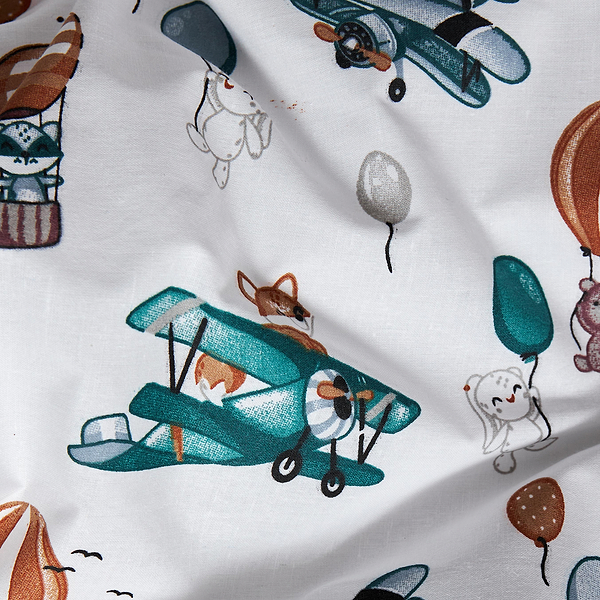 Фото - Комплект постільної білизни Moon&Star Бязь Gold Люкс Cloud Adventures 143х210х2 нав. 4х50х70 (MS-820006193)