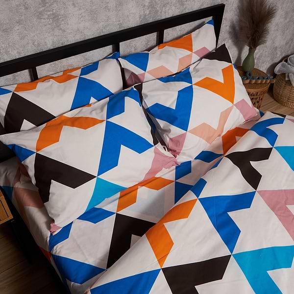 Фото - Комплект постільної білизни Moon&Star прост. 220х240 + 2 нав. 50х70 Бязь Gold Люкс Color Clash (MS-880000142)