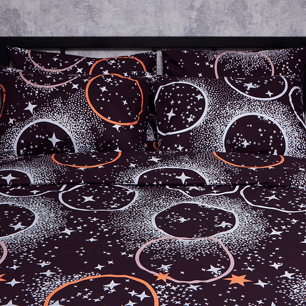 Фото - Комплект постельного белья Moon&Star Бязь Gold Люкс Cosmic Vibes 160х220 нав. 4х70х70 (MS-820006219)