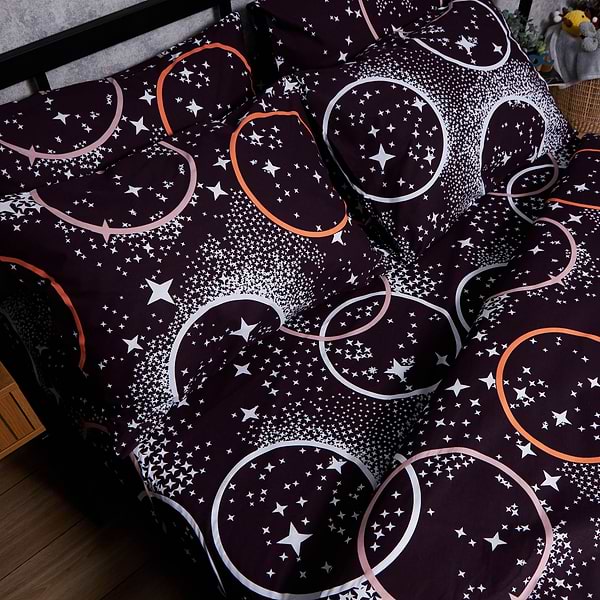 Фото - Комплект постельного белья Moon&Star Бязь Gold Люкс Cosmic Vibes 200х220 см нав. 40х60 2 шт. (MS-880000162)