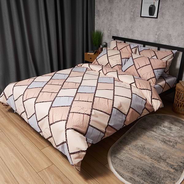 Фото - Комплект постільної білизни Moon&Star Бязь Gold Люкс Cozy Puzzle 143х210х2 нав. 4х70х70 (MS-820009059)