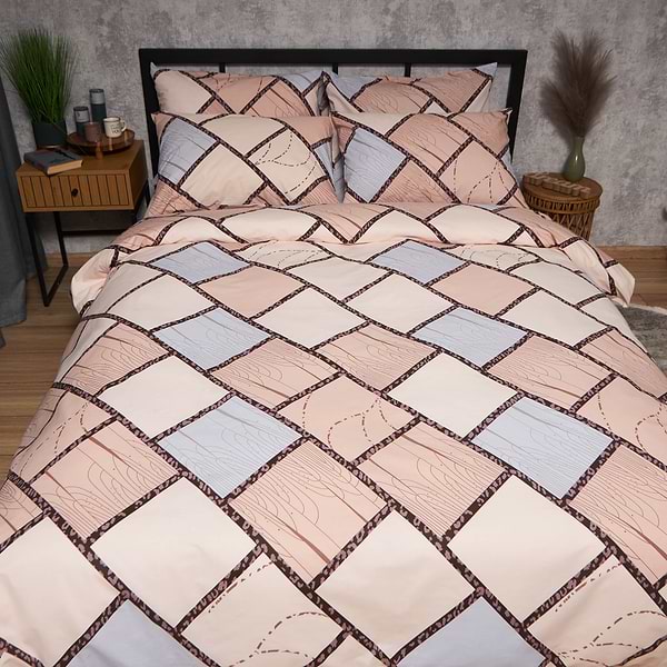 Фото - Комплект постельного белья Moon&Star Бязь Gold Люкс Cozy Puzzle 160х220х2 нав. 4х70х70 (MS-820009064)