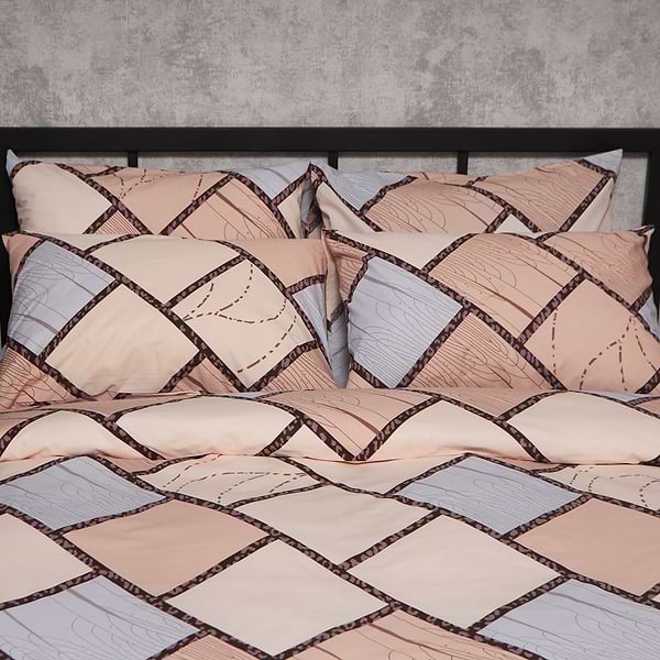 Фото - Комплект постельного белья Moon&Star Бязь Gold Люкс Cozy Puzzle 160х220х2 нав. 4х70х70 (MS-820009064)