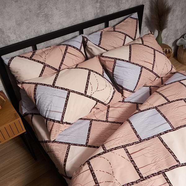 Фото - Комплект постельного белья Moon&Star Бязь Gold Люкс Cozy Puzzle 160х220х2 нав. 4х70х70 (MS-820009064)