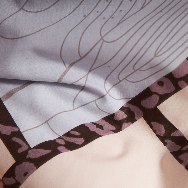 Фото - Комплект постільної білизни Moon&Star Бязь Gold Люкс Cozy Puzzle 160х220х2 нав. 2х50х70 (MS-820009061)