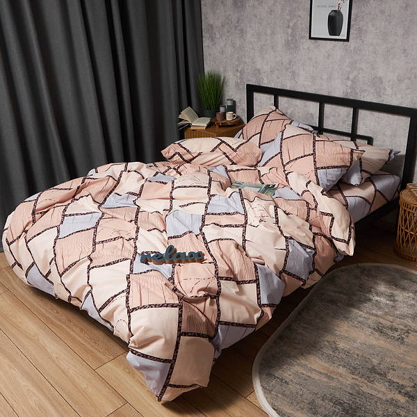 Фото - Комплект постільної білизни Moon&Star Бязь Gold Люкс Cozy Puzzle 143х210х2 нав. 4х50х70 (MS-820009058)