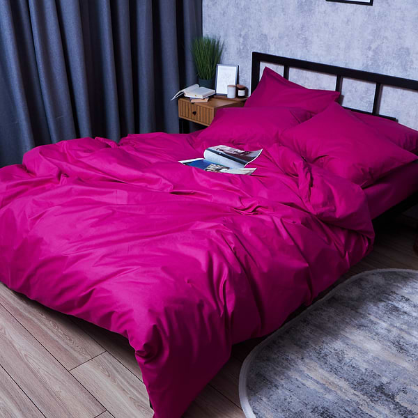 Фото - Комплект постільної білизни Moon&Star Бязь Gold Люкс Crimson Elegance 200х220 нав. 70х70 см 2 шт. (MS-890000221)