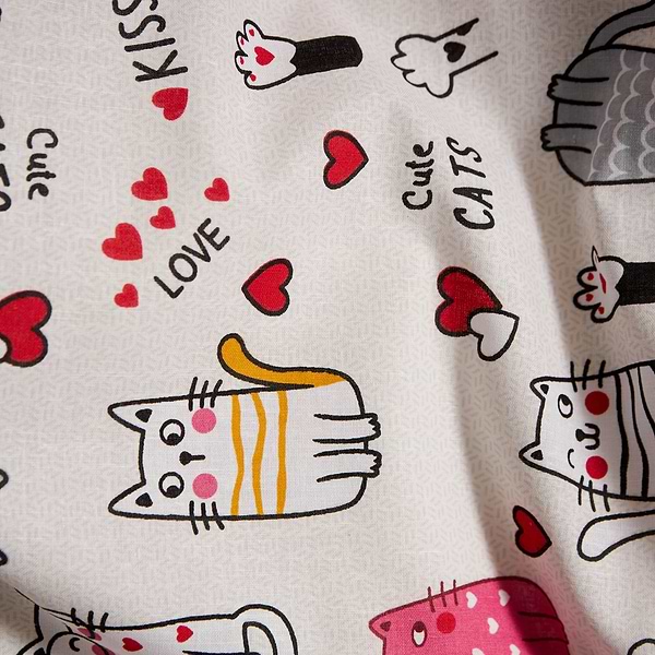 Фото - Комплект постельного белья Moon&Star Бязь Gold Люкс Cute Cats 160х220х2 нав. 4х70х70 (MS-820009099)