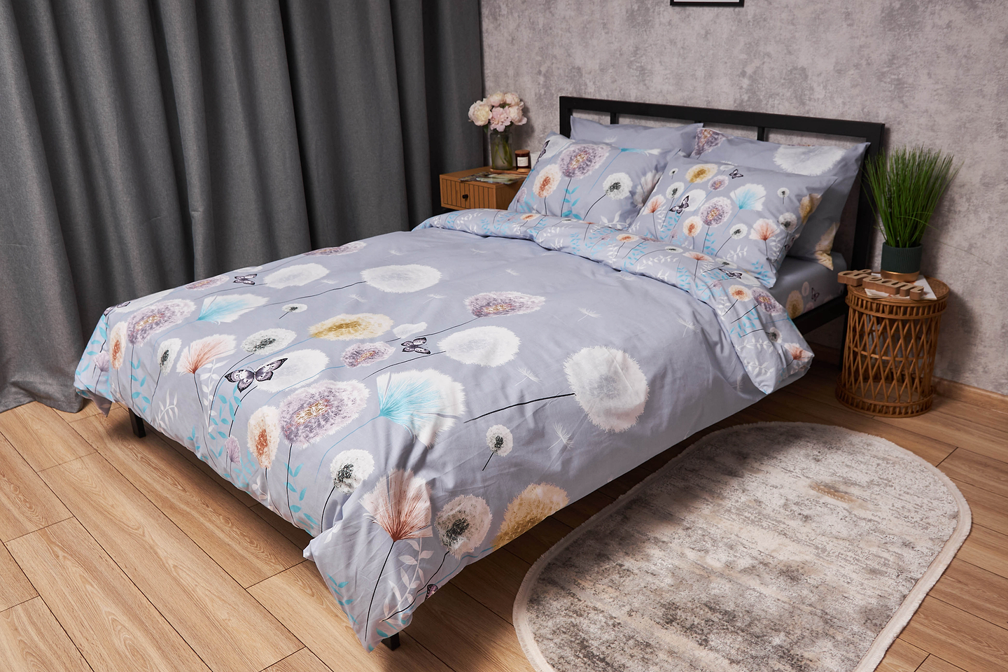 Комплект постельного белья Moon&Star Бязь Gold Люкс Dandelion Dreams 175х210 нав. 2х40х60 (MS-820005570)