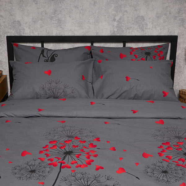 Фото - Комплект постельного белья Moon&Star Бязь Gold Люкс Dandelion Lov 160х220х2 нав. 4х70х70 (MS-820009134)