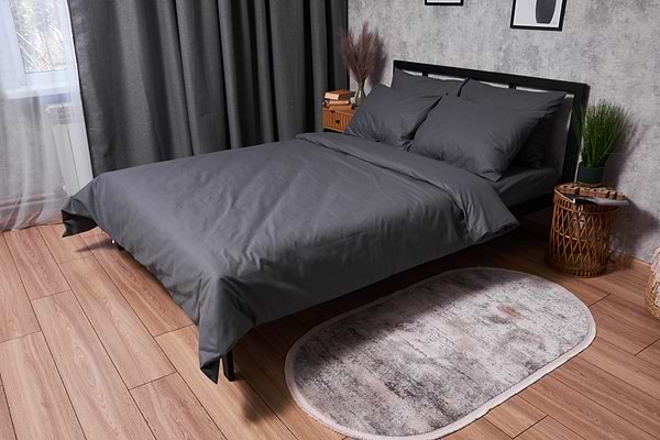 Фото - Комплект постельного белья Moon&Star Бязь Gold Люкс Dark Blue King Size 220x240 (MS-820003188)