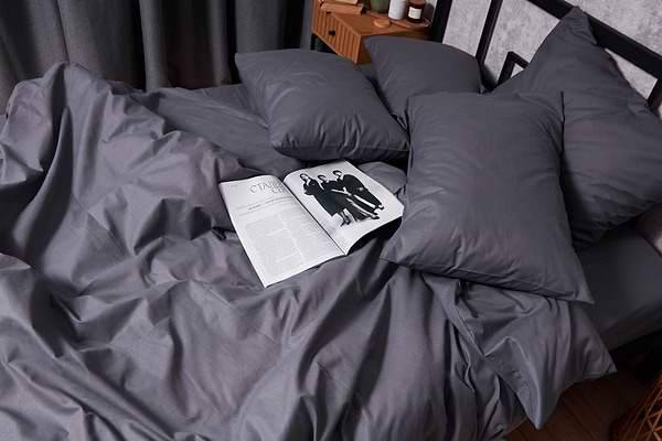 Фото - Комплект постільної білизни Moon&Star Бязь Gold Люкс Dark Blue 143х210 (MS-820003200)