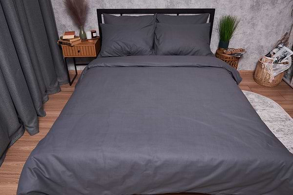 Фото - Комплект постельного белья Moon&Star Бязь Gold Люкс Dark Blue King Size 220x240 (MS-820003187)