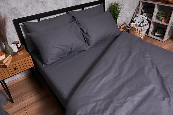 Фото - Підковдра полуторна Moon&Star Бязь Gold Люкс Dark Blue 143 x 210 см (MS-870000215)