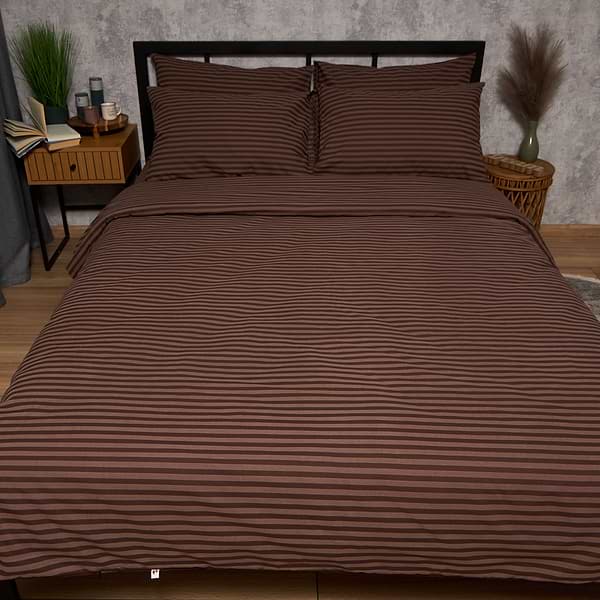 Фото - Комплект постельного белья Moon&Star Бязь Gold Люкс Espresso Lines 143х210х2 нав. 2х40х60 (MS-820009195)