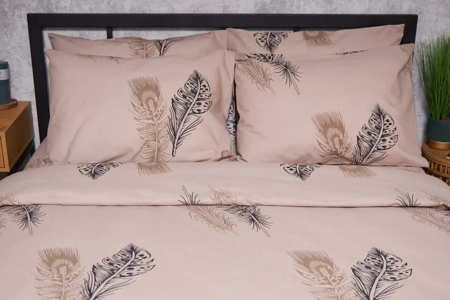 Наволочка Moon&Star Бязь Gold Люкс Feathers 50х70 2 шт. (MS-840000153)