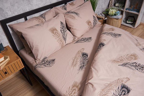 Фото - Комплект постільної білизни Moon&Star Бязь Gold Люкс «Feathers» 160х220х2 нав. 4х50х70 (MS-820004373)