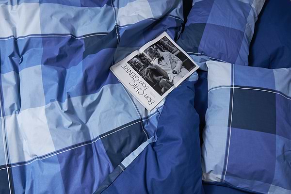 Фото - Комплект постельного белья Moon&Star Бязь Gold Люкс «Finland Blue» 160х220х2 нав. 2х70х70 (MS-820004897)