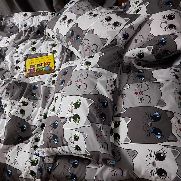 Фото - Комплект постільної білизни Moon&Star Бязь Gold Люкс Furry Friends 160х220х2 нав. 4х70х70 (MS-820009274)