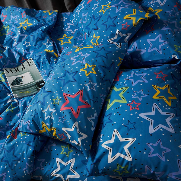 Фото - Комплект постільної білизни Moon&Star Бязь Gold Люкс Galaxy Dreams 160х220 нав. 2х70х70 (MS-820009297)