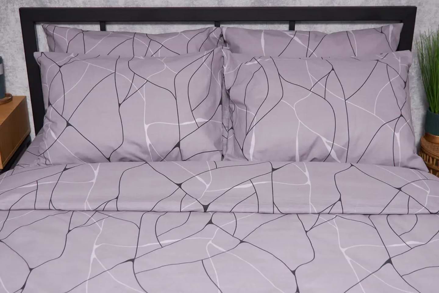 Наволочка Moon&Star Бязь Gold Люкс Graphite 50х70 2 шт. (MS-840000195)