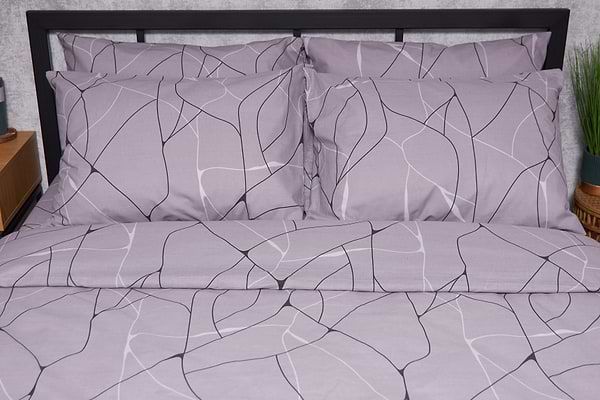 Фото - Комплект постельного белья Moon&Star Бязь Gold Люкс «Graphite» 143х210х2 нав. 2х70х70 (MS-820004122)