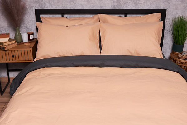 Фото - Комплект постільної білизни Moon&Star Бязь Gold Люкс «Gray Cream» 143х210х2 нав. 4х70х70 (MS-820003319)