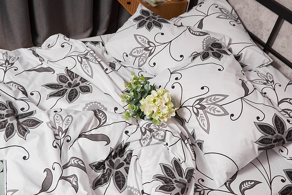 Фото - Комплект постільної білизни Moon&Star Бязь Gold Люкс «Gray Denim» 143х210х2 нав. 4х50х70 (MS-820005628)