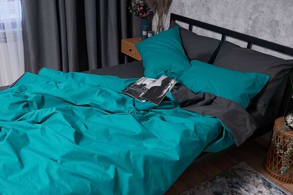 Фото - Комплект постільної білизни Moon&Star Бязь Gold Люкс Gray Green 143х210х2 нав. 2х50х70 (MS-820002709)