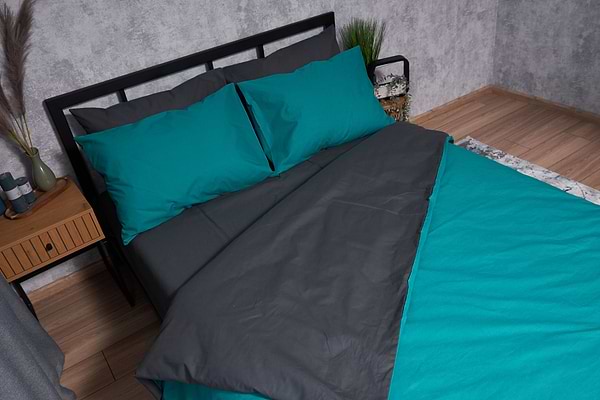 Фото - Комплект постільної білизни Moon&Star Бязь Gold Люкс Gray Green 143х210х2 нав. 2х50х70 (MS-820002709)