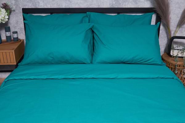 Фото - Комплект постільної білизни Moon&Star Бязь Gold Люкс «Green Deep» King Size 220x240 см нав. 4х50х70 (MS-820001601)