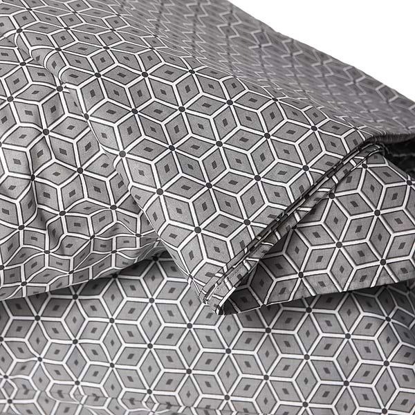 Фото - Комплект постільної білизни Moon&Star Бязь Gold Люкс Grey Labyrinth 180х220 см нав. 50х70 2 шт. (MS-880000256)