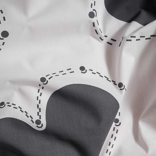 Фото - Комплект постільної білизни Moon&Star Бязь Gold Люкс Grey Love 200х220 нав. 70х70 см 2 шт. (MS-890000326)