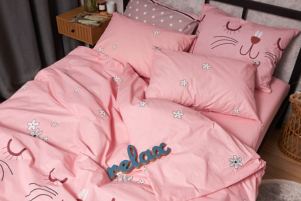 Фото - Комплект постільної білизни Moon&Star Бязь Gold Люкс «Hares» 160х220х2 нав. 4х70х70  (MS-820005354)