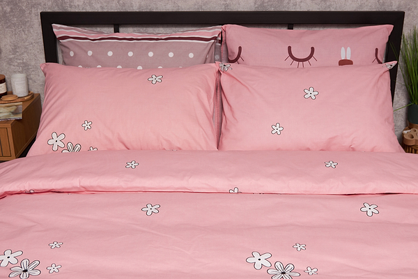 Фото - Комплект постільної білизни Moon&Star Бязь Gold Люкс «Hares» 160х220х2 нав. 4х70х70  (MS-820005354)