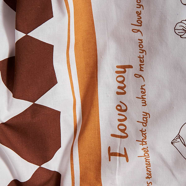 Фото - Комплект постільної білизни Moon&Star Бязь Gold Люкс Heart Patch 160х220 нав. 2х50х70 (MS-820009401)