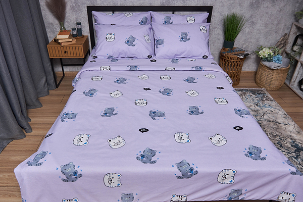 Фото - Комплект постельного белья Moon&Star Бязь Gold Люкс «Hello Kitty» 160х220х2 нав. 2х40х60 (MS-820004055)