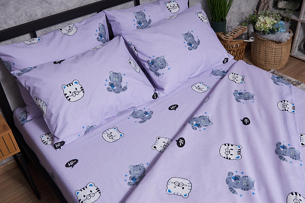 Фото - Комплект постельного белья Moon&Star Бязь Gold Люкс «Hello Kitty» 143х210х2 нав. 2х70х70 (MS-820004052)