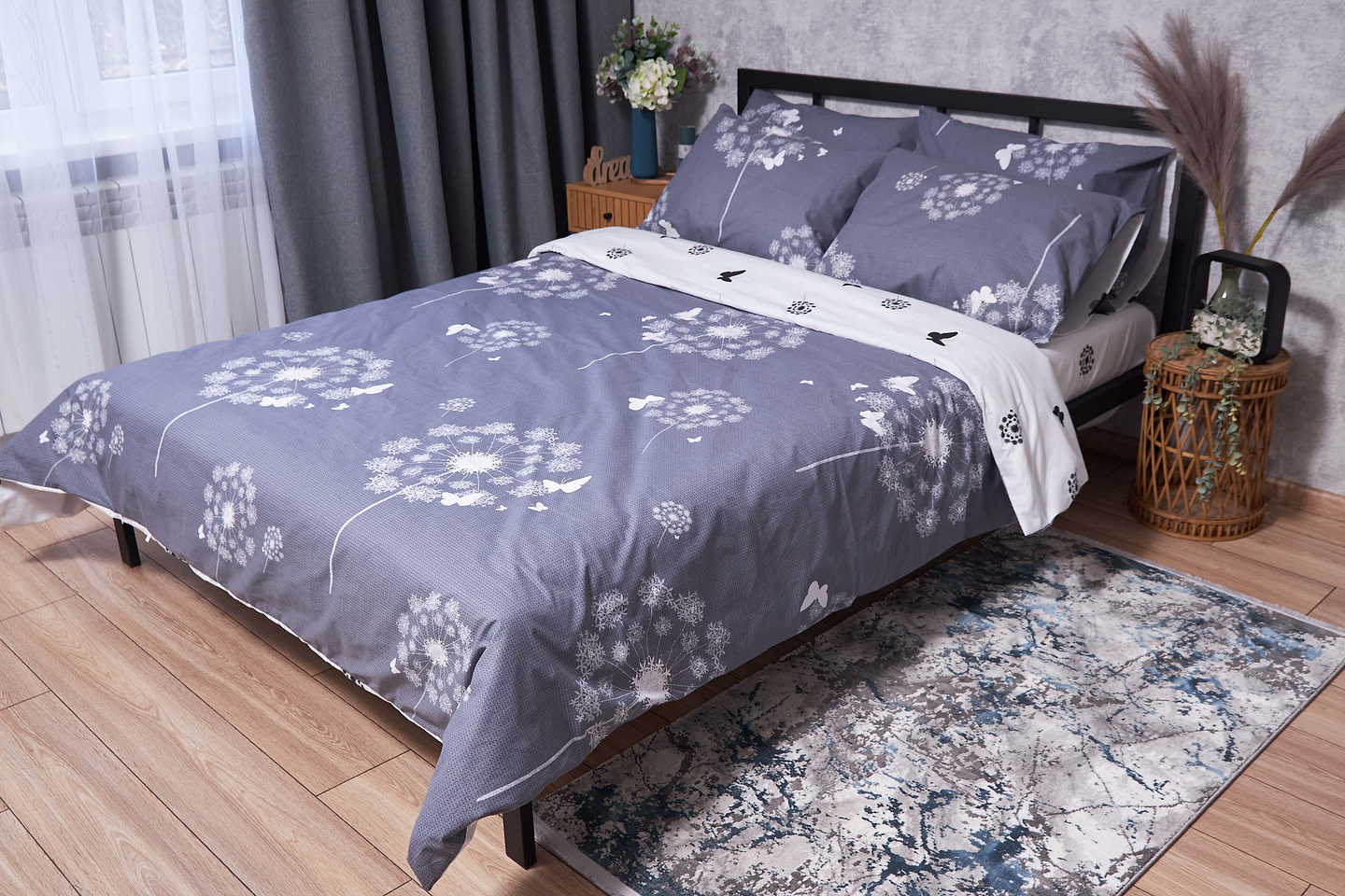 Комплект постельного белья Moon&Star Бязь Gold Люкс «Hogweed» 200х220 см нав. 2х40х60 (MS-820001573)