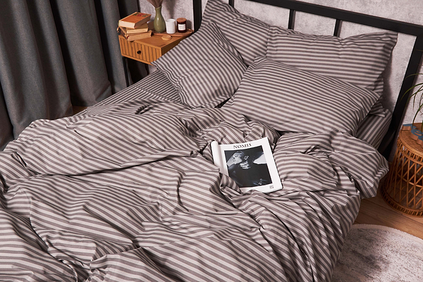 Фото - Комплект постельного белья Moon&Star Бязь Gold Люкс «Ice Grey» 143х210х2 нав. 4х50х70 (MS-820003458)