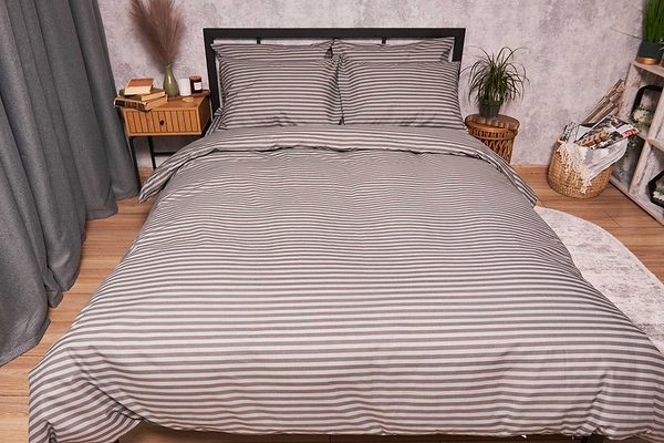 Фото - Комплект постельного белья Moon&Star Бязь Gold Люкс «Ice Grey» 143х210х2 нав. 4х50х70 (MS-820003458)