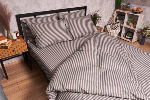 Фото - Комплект постільної білизни Moon&Star Бязь Gold Люкс «Ice Grey» 160х220х2 нав. 2х50х70 (MS-820003461)