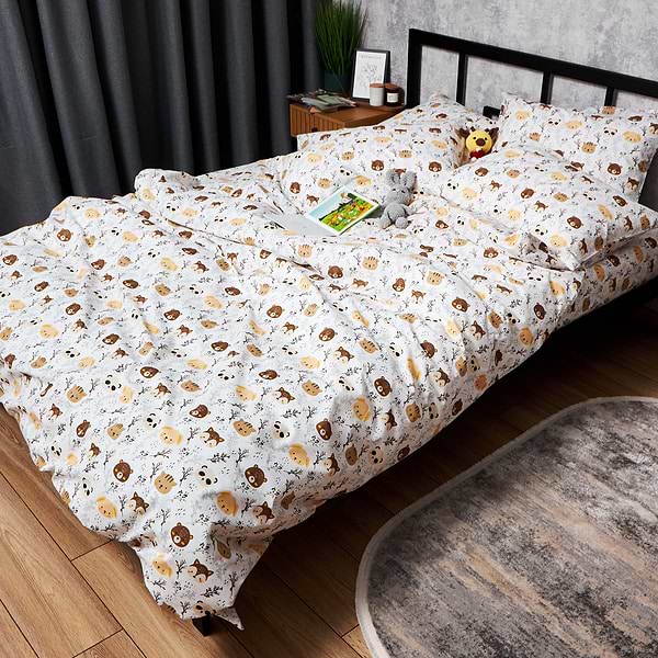 Фото - Комплект постельного белья Moon&Star Бязь Gold Люкс Jungle Joy 160х220 нав. 4х70х70 (MS-820006429)