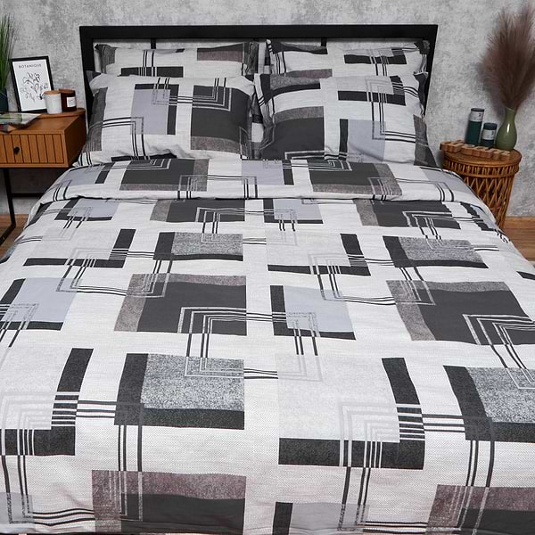 Фото - Комплект постельного белья Moon&Star Бязь Gold Люкс Modern Vision 160х220 нав. 4х70х70 (MS-820006534)