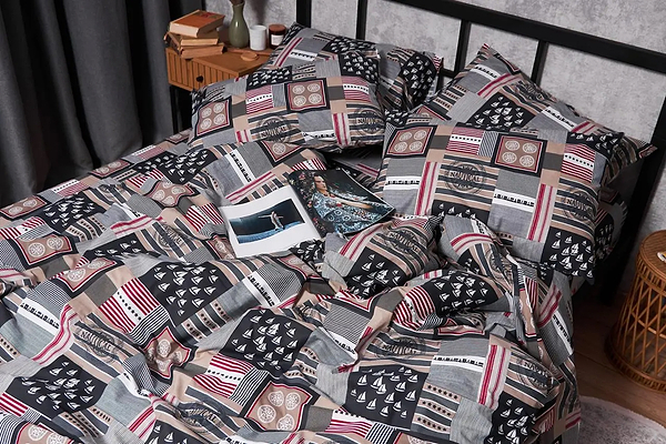 Фото - Підковдра полуторна євро Moon&Star Бязь Gold Люкс Nautical 160 x 220 см (MS-870000246)